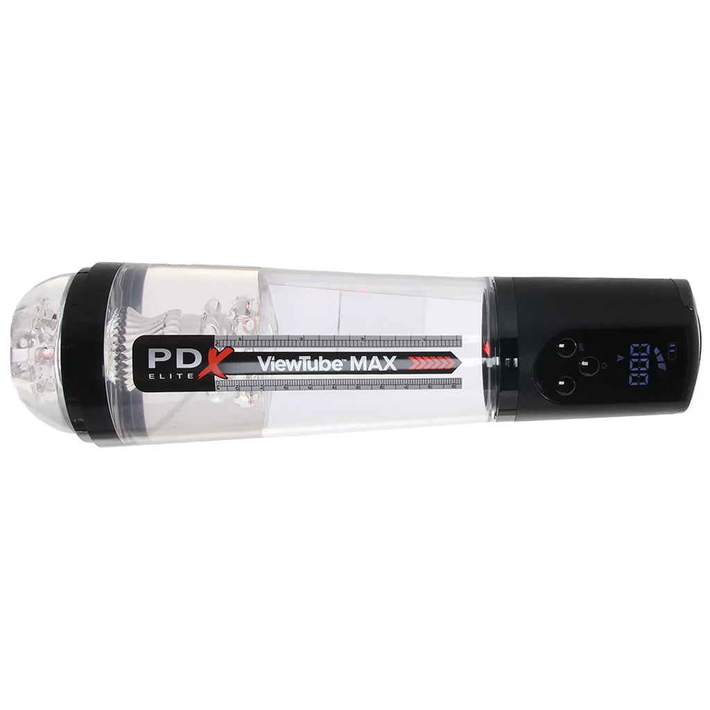 PDX Elite ViewTube Max View Suction Stroker Male Masturbators > Auto Strokers