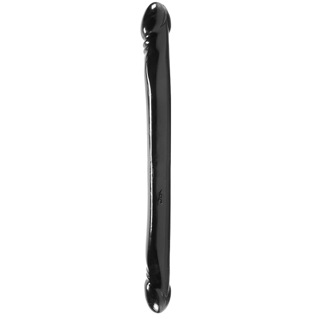 Smooth Double Header 18 Inch Dildo in Black Dildo Sex Toys > Double Ended Dildos