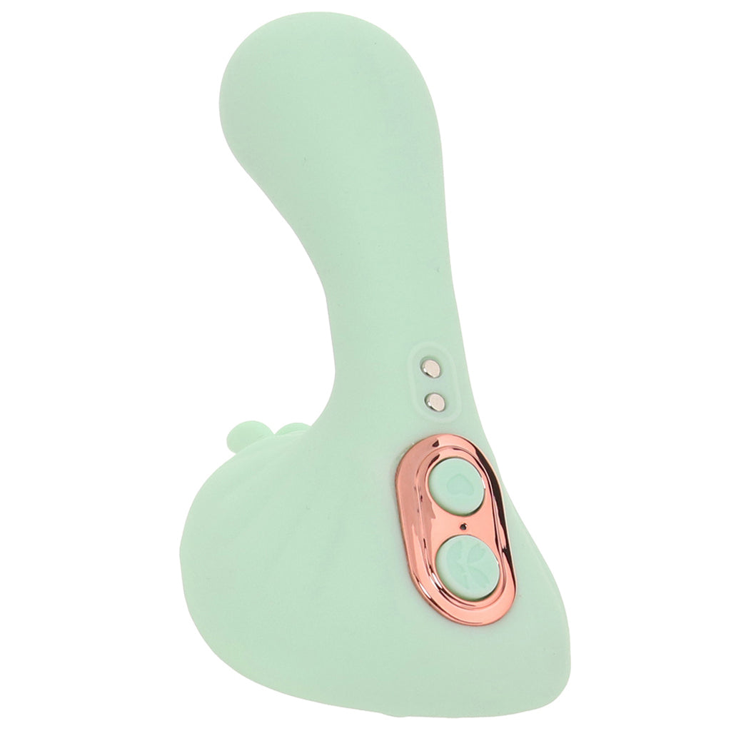 Averi Dual Stimulator Vibe in Green Vibrators > Clitoral Stimulators