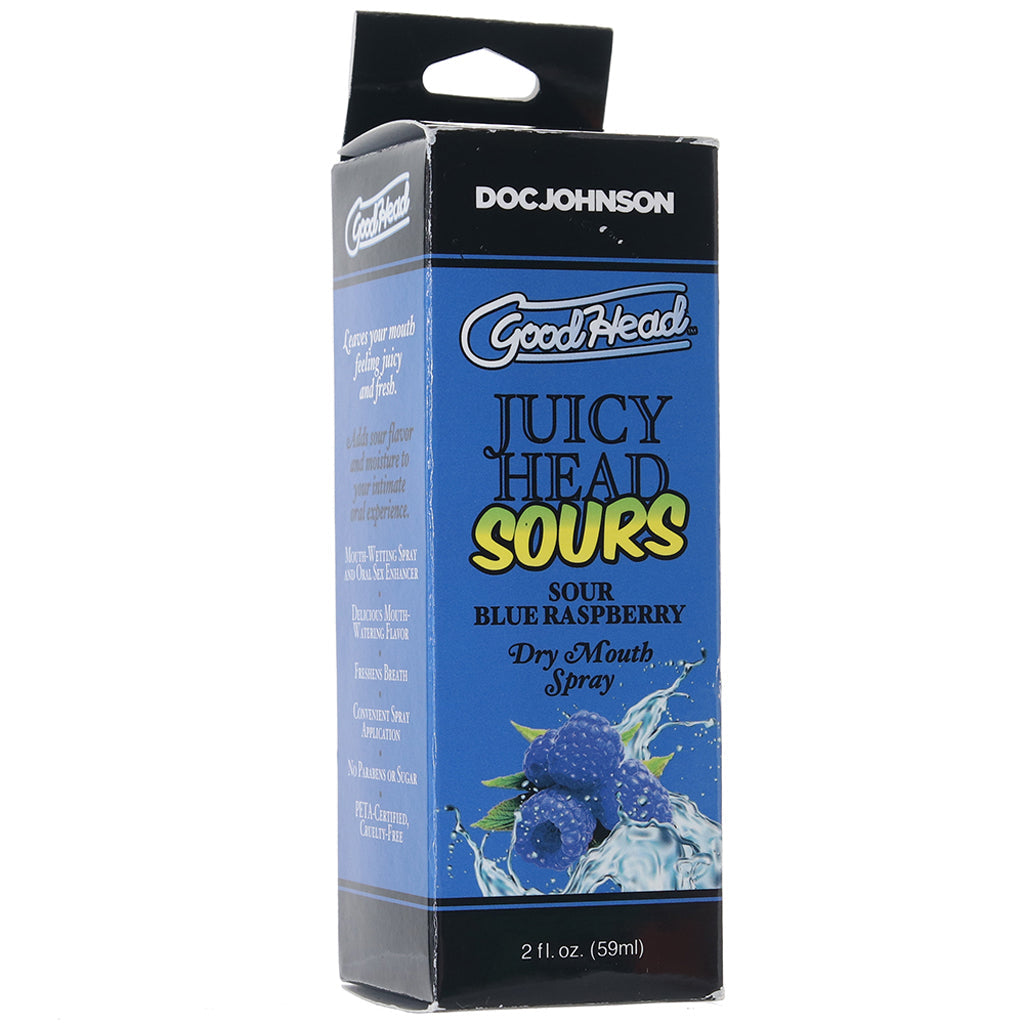 GoodHead Juicy Head Sours Mouth Spray 2oz/59ml in Blue Rasp Lubes and Lotions > Flavored Sex Lubes