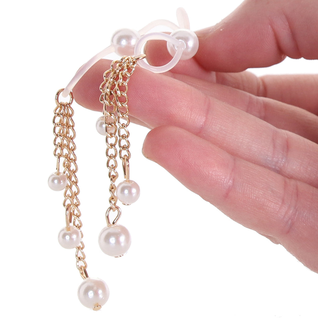 Sex & Mischief Pearl Nipple Ties Bondage and Fetish > Nipple Stimulators & Clamps