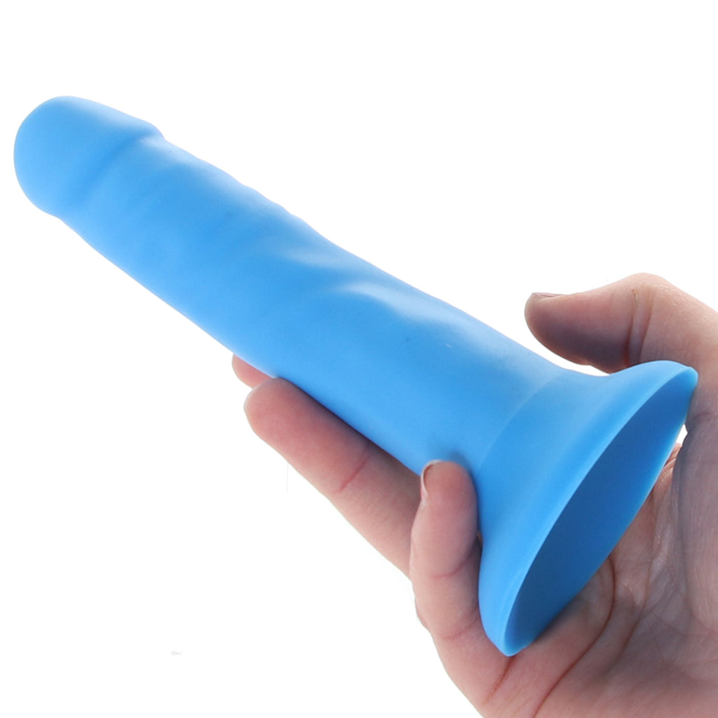 Neo Elite 6 Inch Silicone Dual Density Cock in Blue Dildo Sex Toys > Realistic Dildos