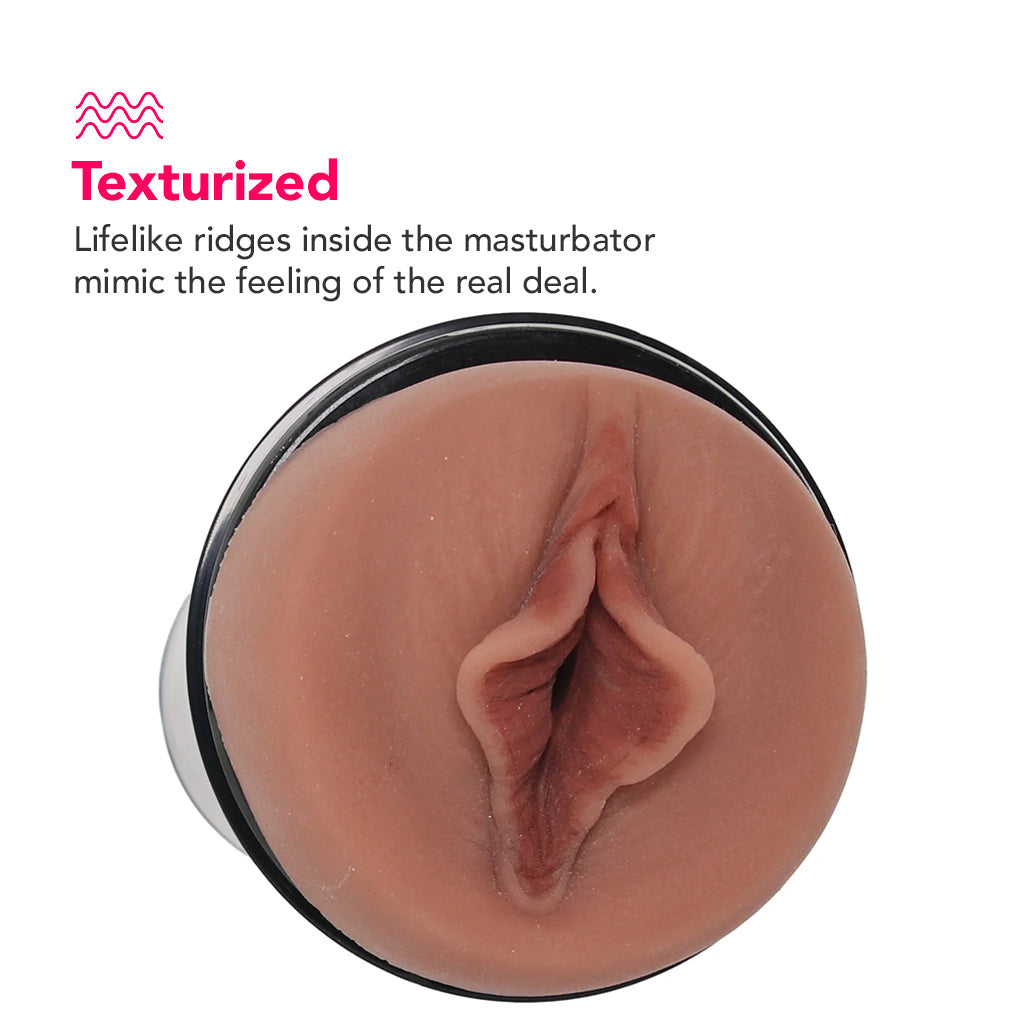 PDX Wet Pussies Super Sucker XXL Stroker in Brown Male Masturbators > Pocket Strokers