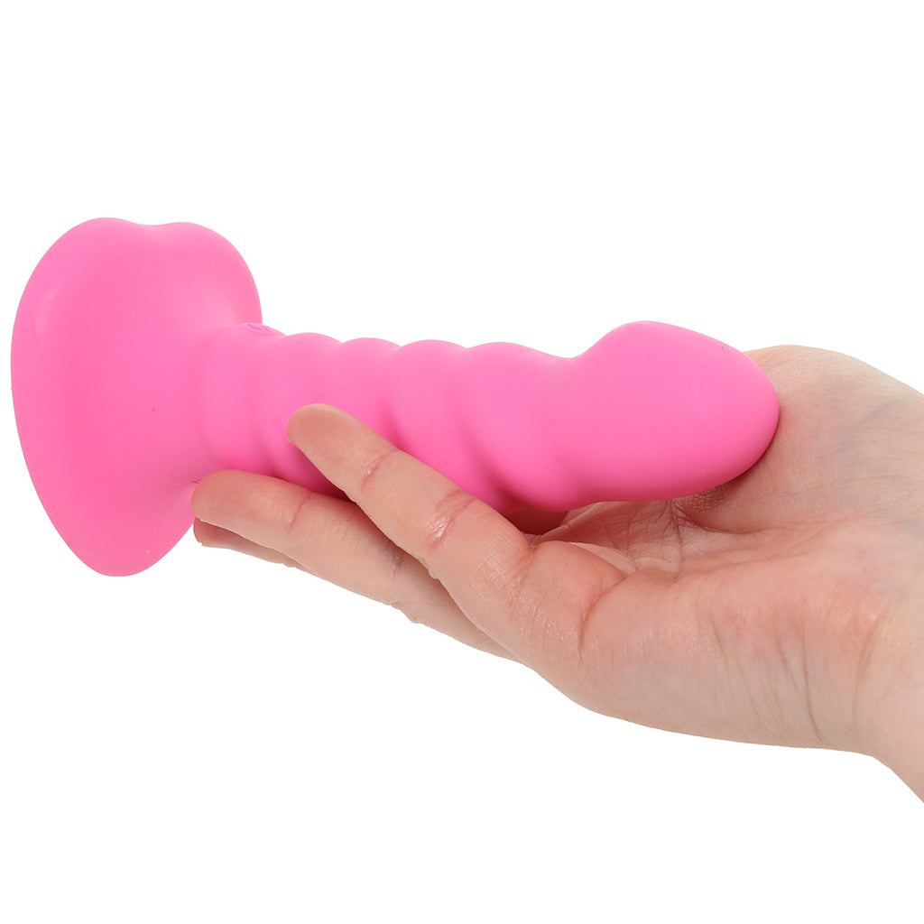 Colours 5 Inch Ribbed Remote Vibe in Pink Vibrators > G-Spot Vibrators