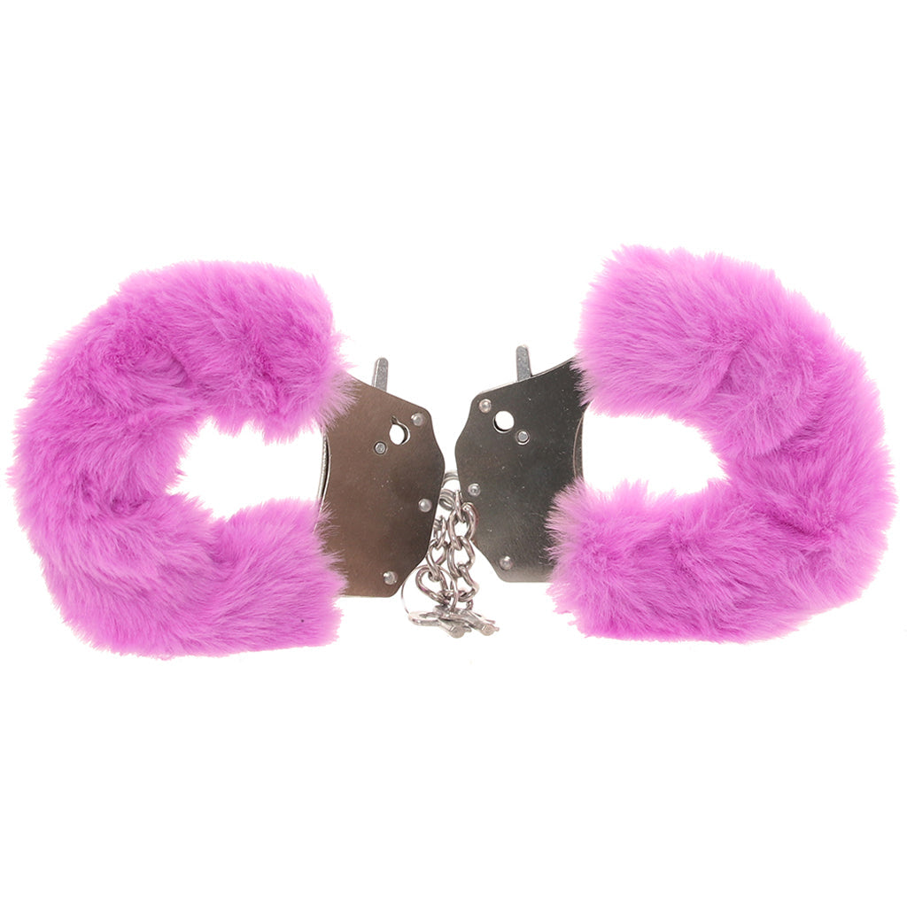 Ouch! Heavy Duty Fluffy Cuffs in Purple Bondage and Fetish > Wrist and Ankle Cuffs