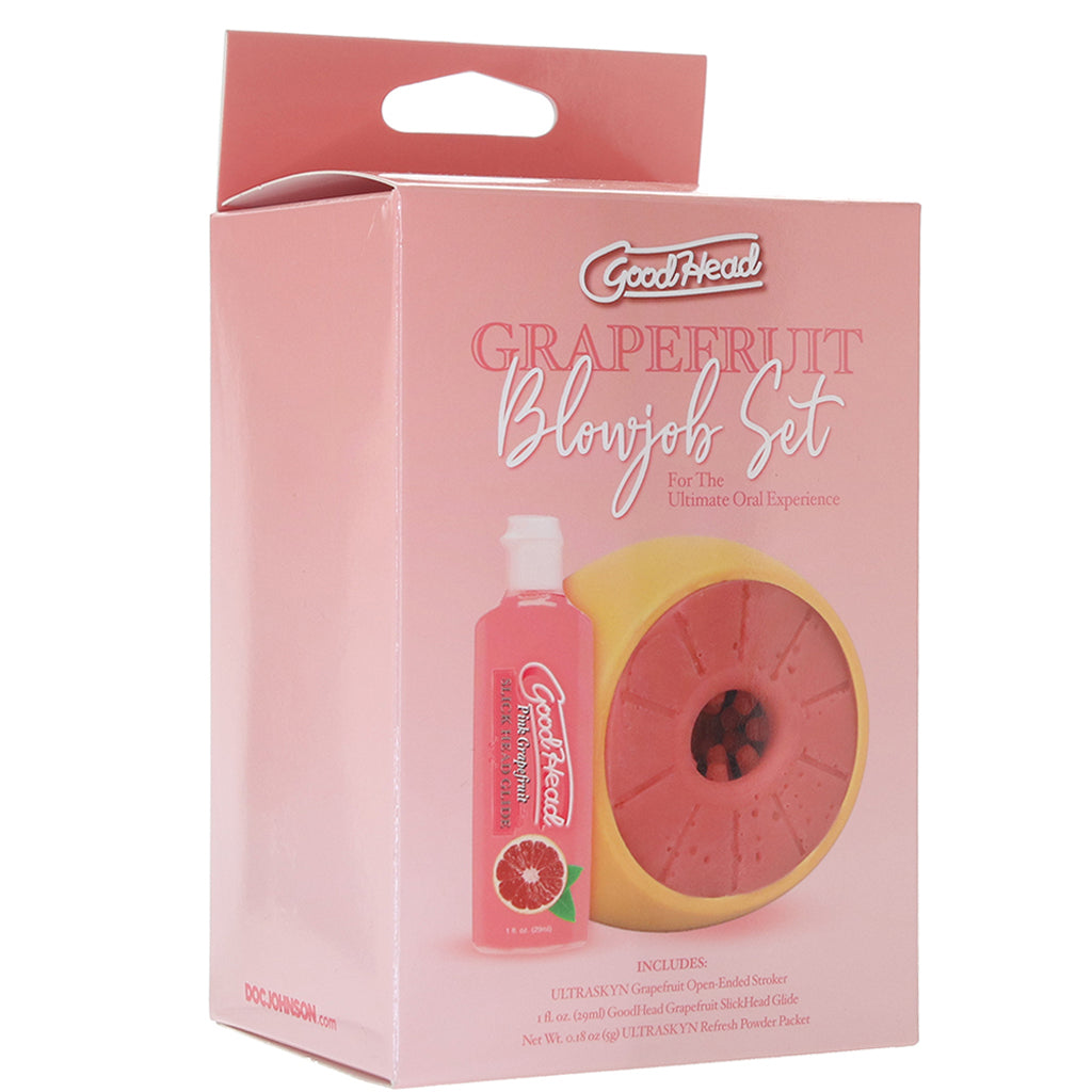 GoodHead Grapefruit Blowjob Set Male Masturbators > Pocket Strokers