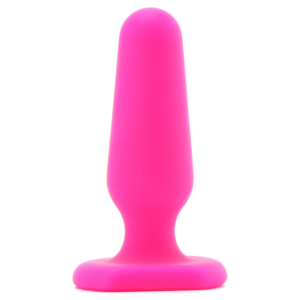 All About Anal Seamless Silicone 3 Inch Butt Plug in Pink Anal Sex Toys > Anal Beads