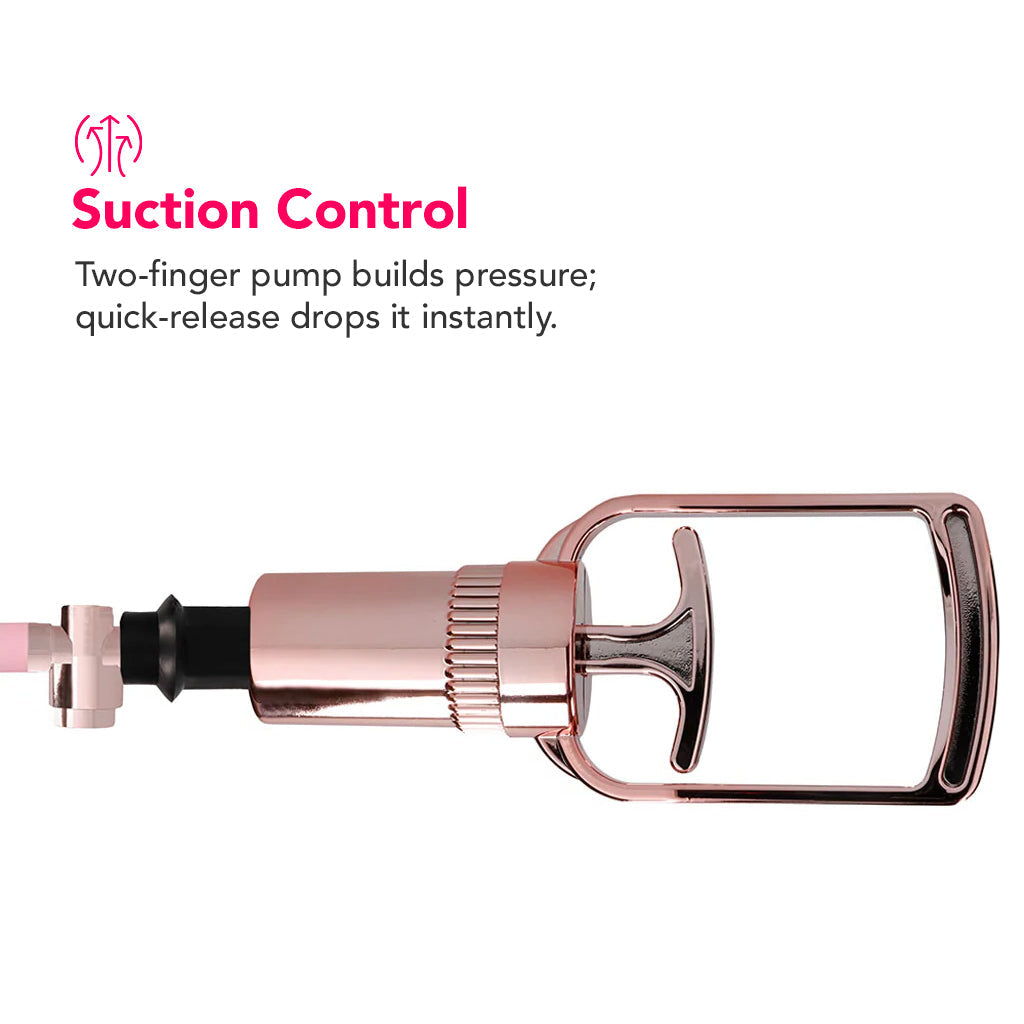 Pumped Rose Gold Pussy Pump Vibrators > Clitoral Suction & Stimulation