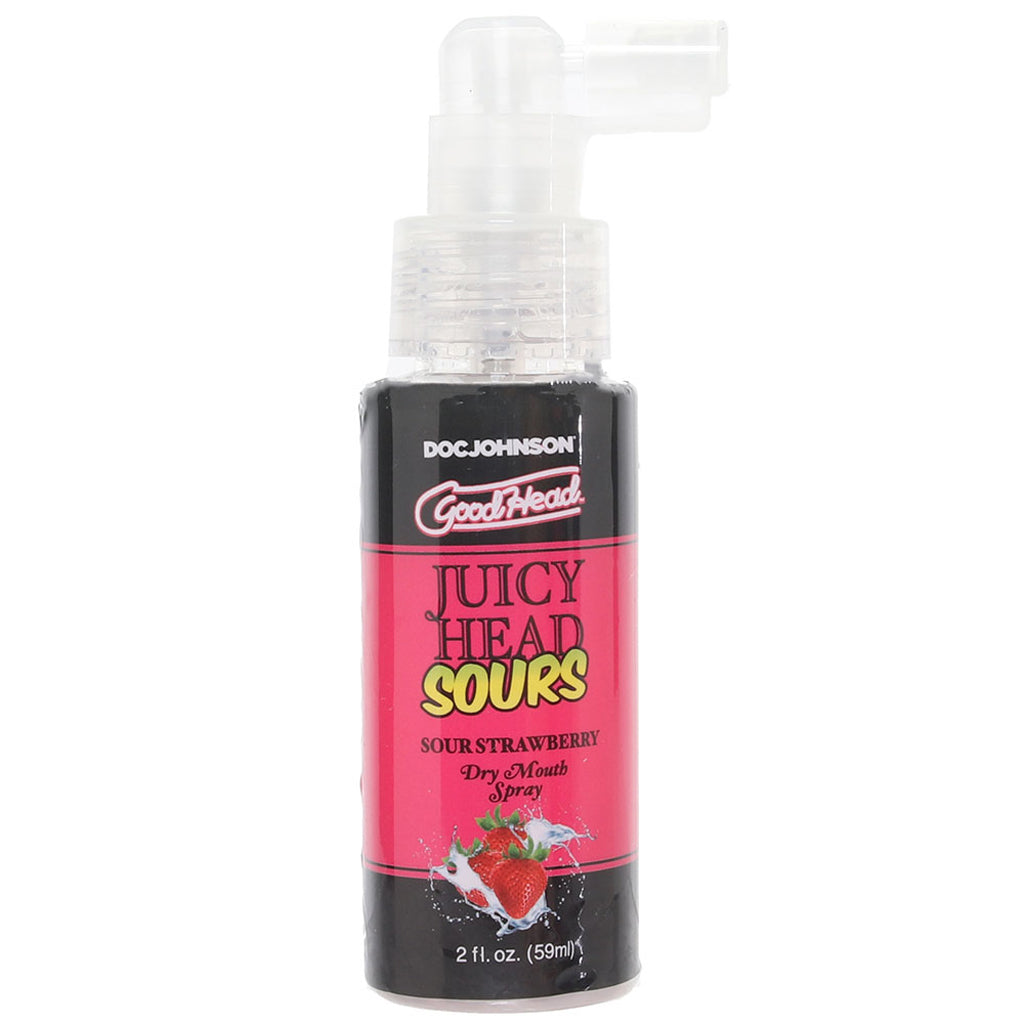 GoodHead Juicy Head Mouth Spray 2oz/59ml in Sour Strawberry Lubes and Lotions > Flavored Sex Lubes