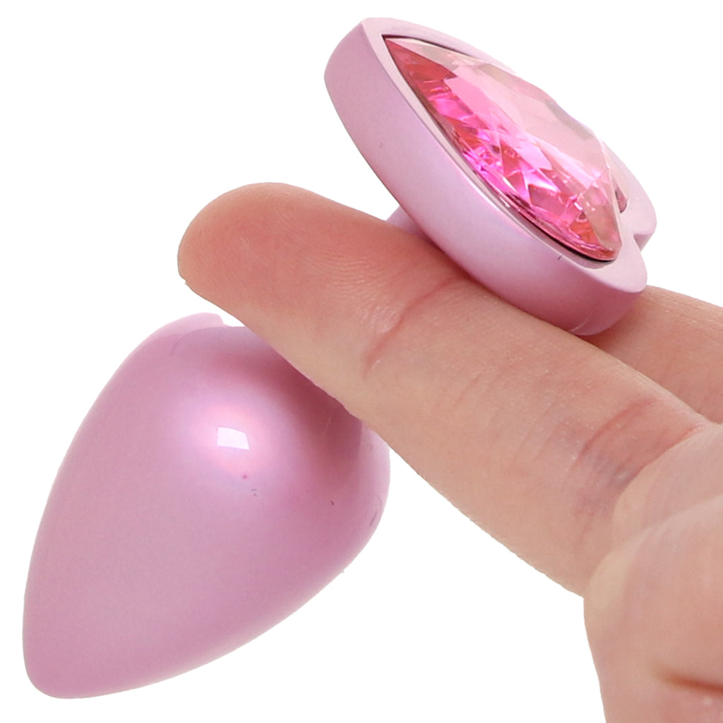 Booty Bling Pink Metal Jewelled Butt Plug in Small Anal Sex Toys > Butt Plugs
