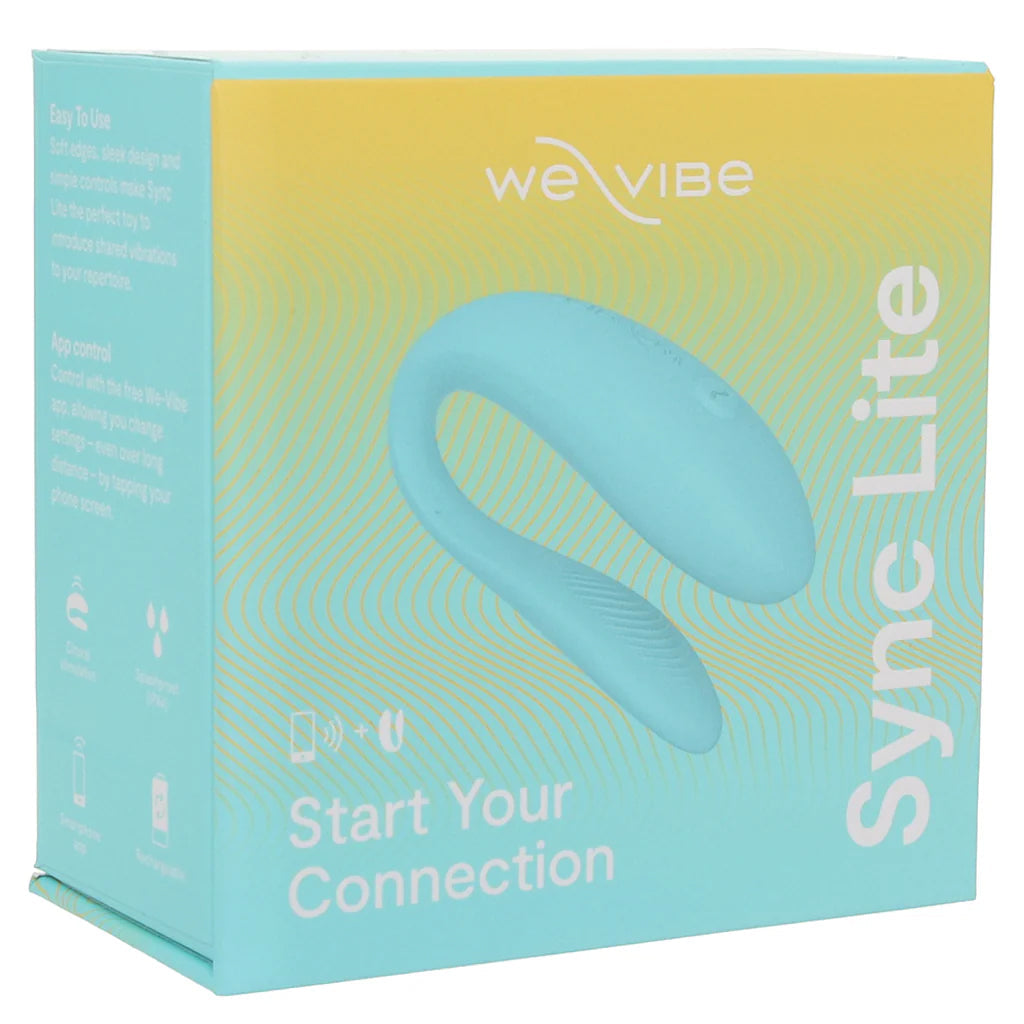 We-Vibe Sync Lite Couple's Vibe in Aqua Vibrators > G-Spot Vibrators
