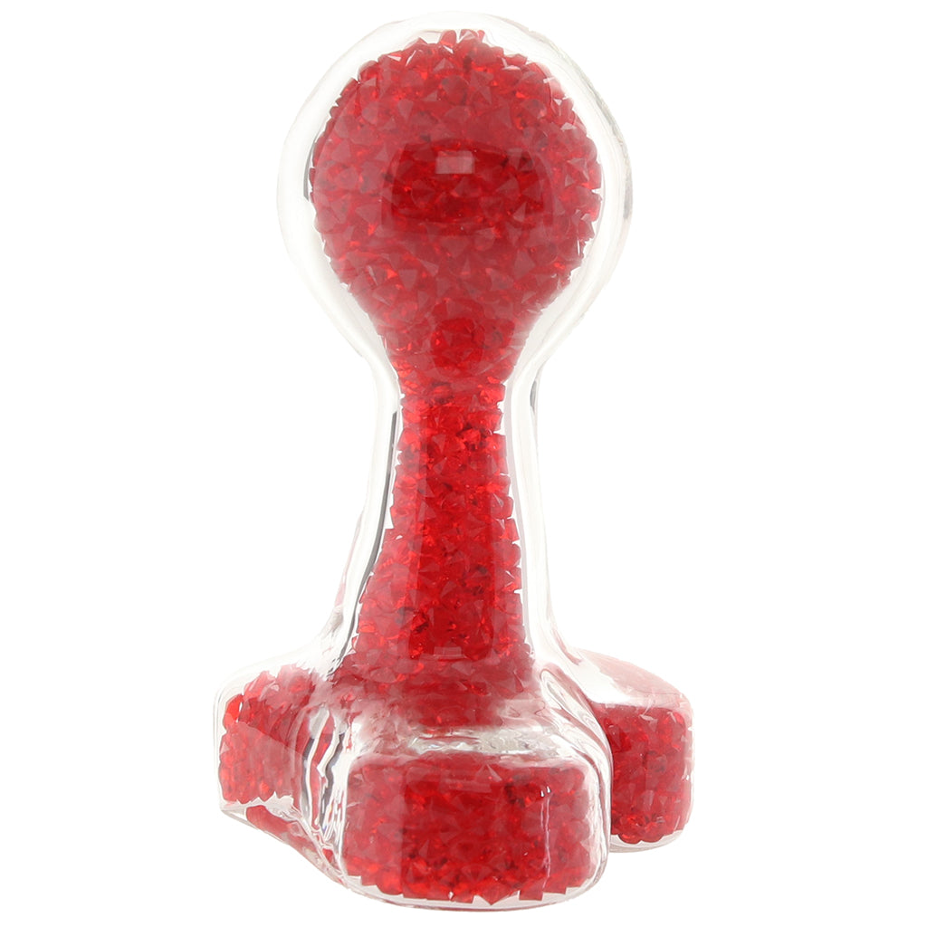 Oh My Gem Lustre Glass Butt Plug in Red Anal Sex Toys > Butt Plugs