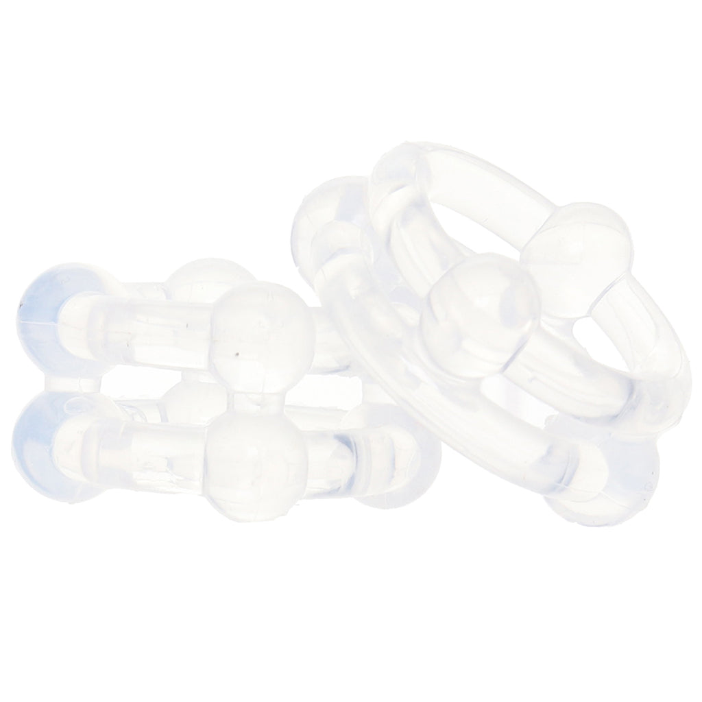 Alpha Liquid Silicone Double Stacker Rings Cock Rings