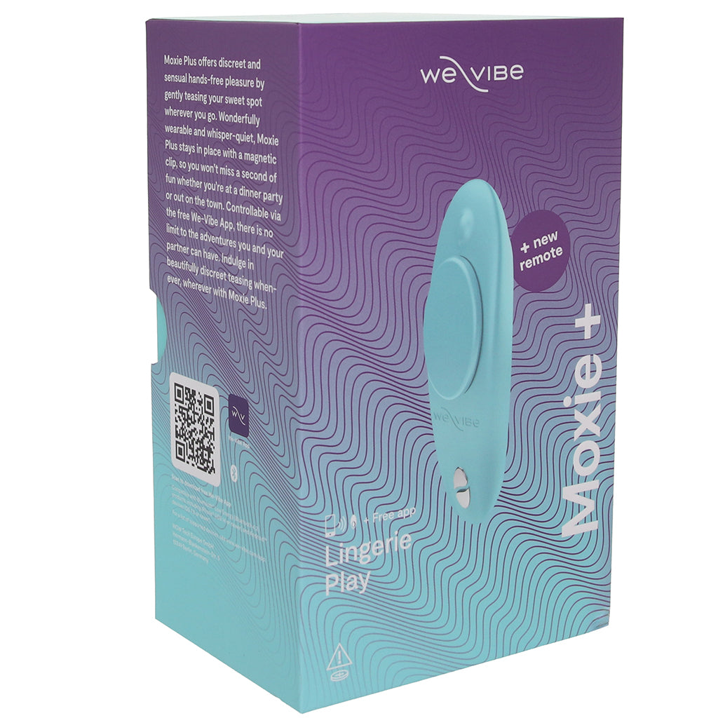 We-Vibe Moxie+ Wearable Clitoral Vibe in Aqua Vibrators > Wearable & Panty Vibrators