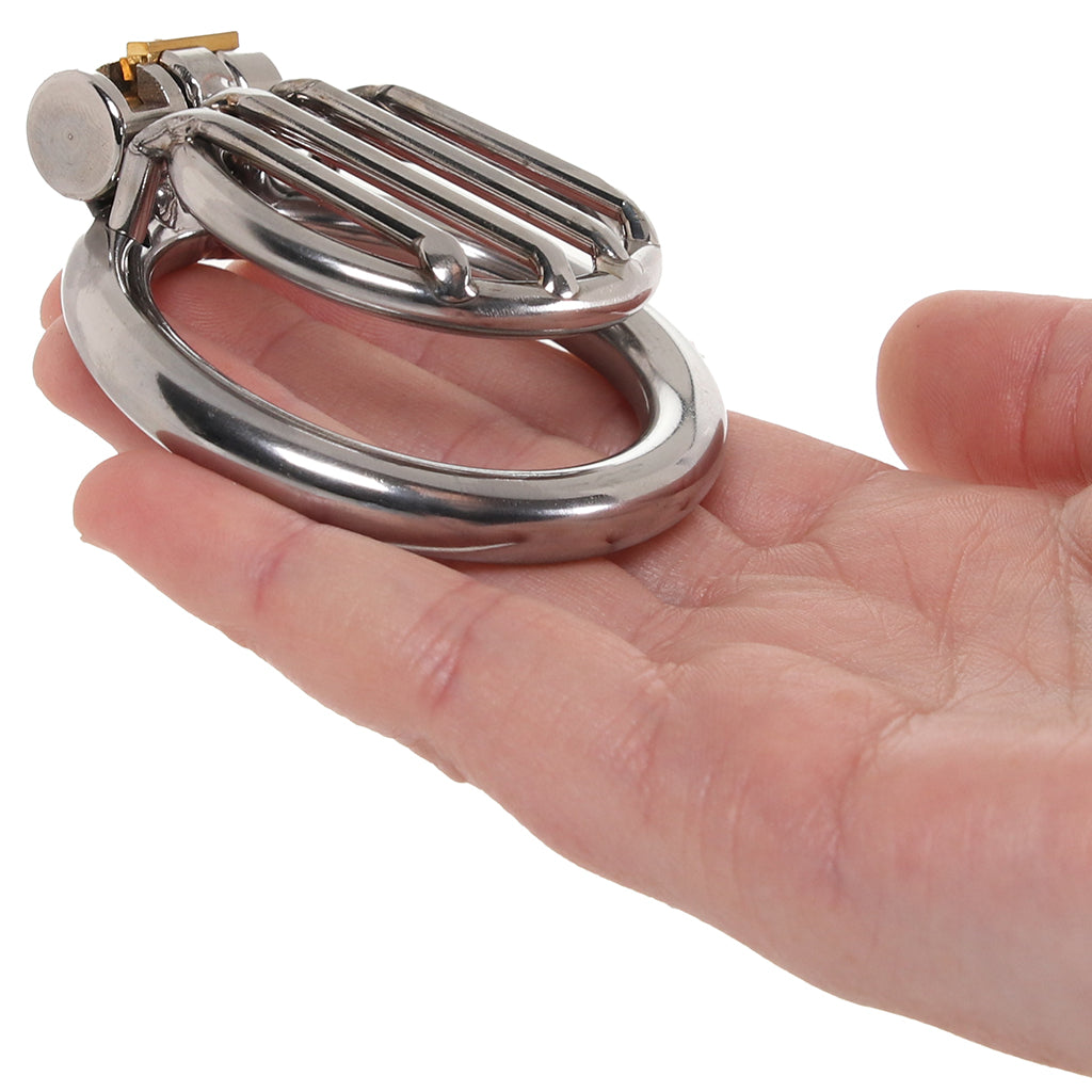 Blueline Stainless Steel Inverted Micro Jail Time Cock Cage Bondage and Fetish > Cock and Ball Devices