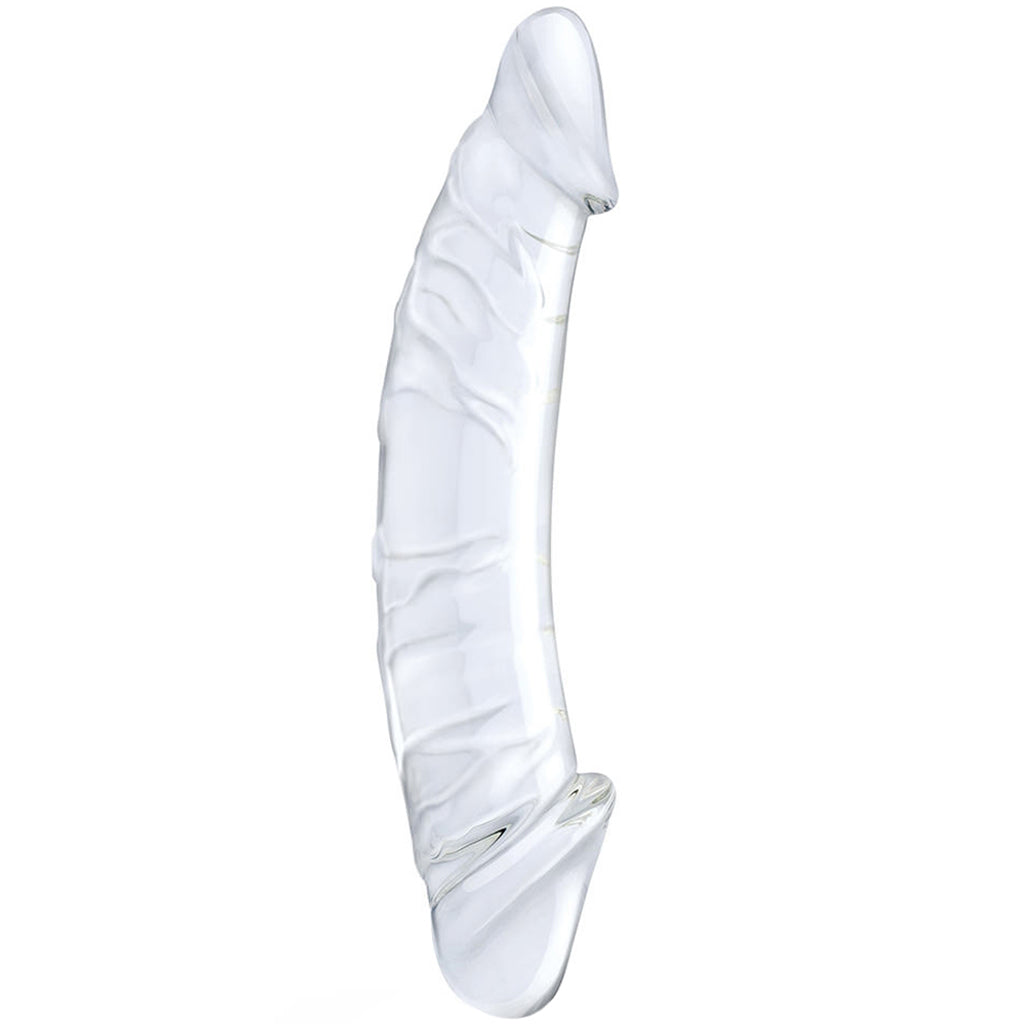 gläs 10.5 Inch Girthy Realistic Double Ended Dildo Dildo Sex Toys > G-Spot Dildos