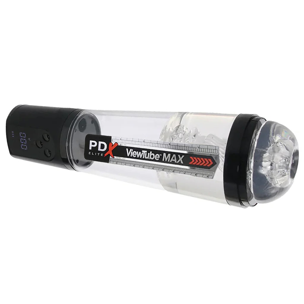 PDX Elite ViewTube Max View Suction Stroker Male Masturbators > Auto Strokers