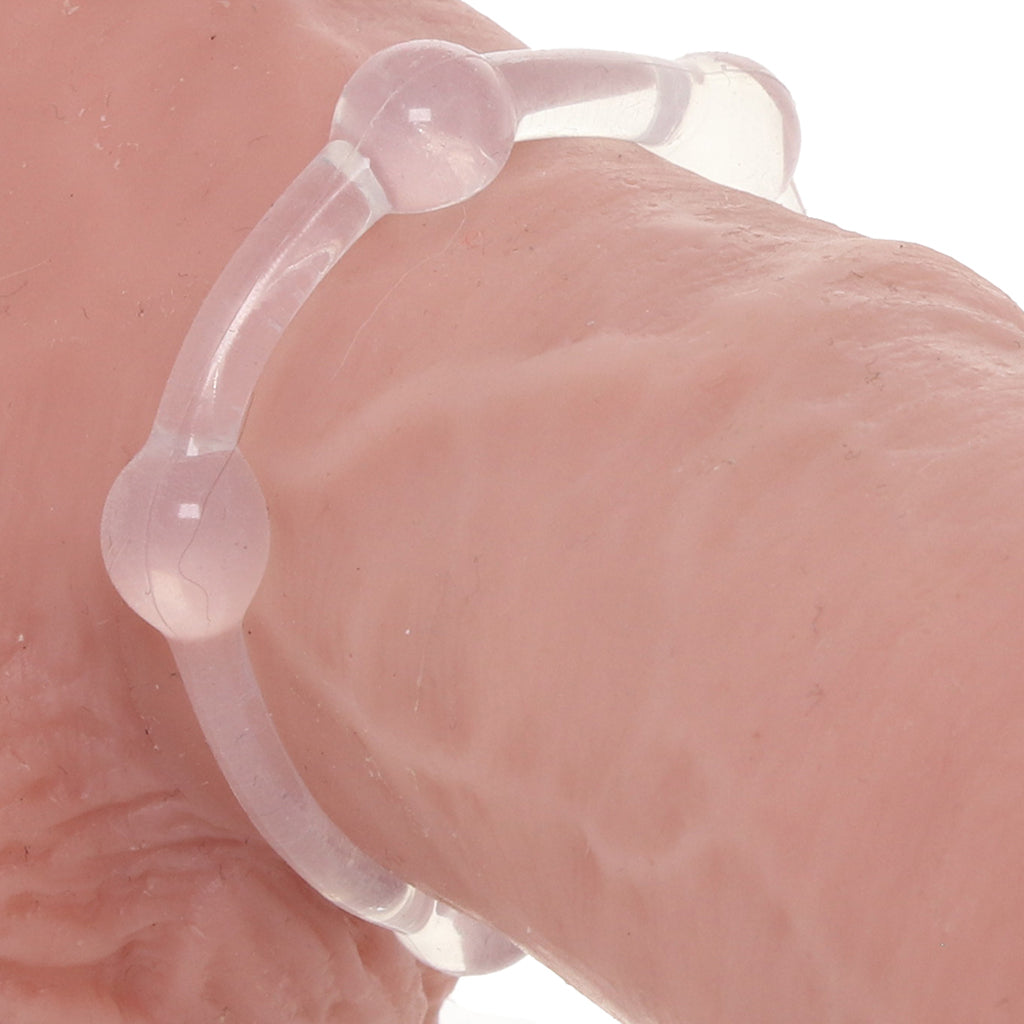 Alpha Liquid Silicone Beaded Rings Cock Rings