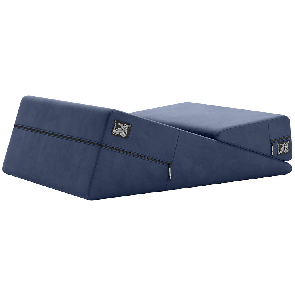 Wedge Ramp Combo in Velvet Blue Sex Furniture > Sex Machine