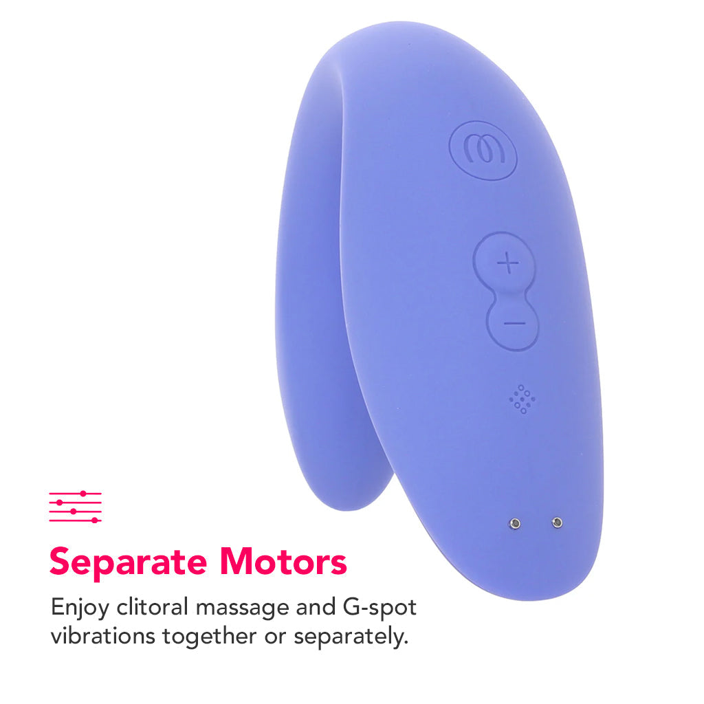 Womanizer Blend Dual Stimulator in Blue Vibrators > G-Spot Vibrators