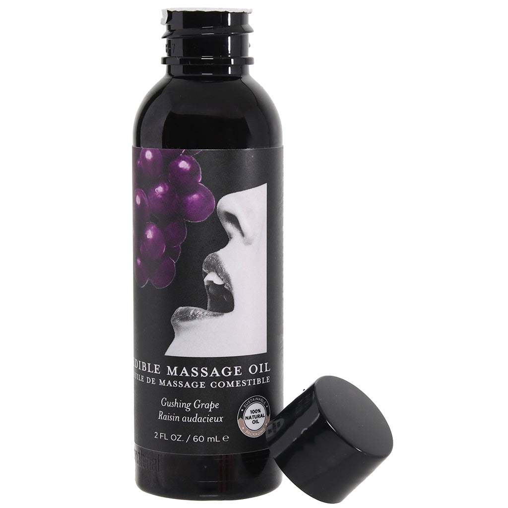 Edible Massage Oil 2oz/60ml in Gushing Grape Sensual Love > Massage