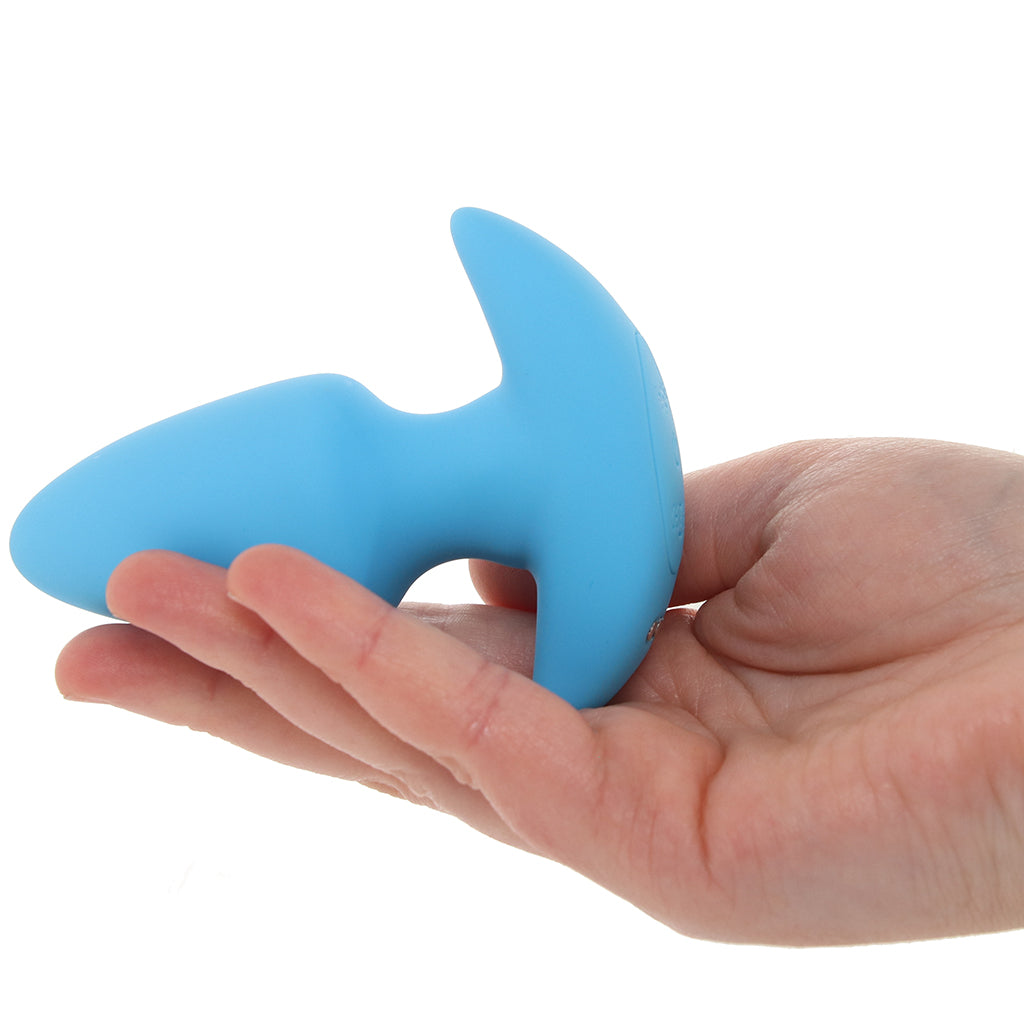 Bang! Thrusting & Vibrating Silicone Butt Plug in Blue Anal Sex Toys > Butt Plugs