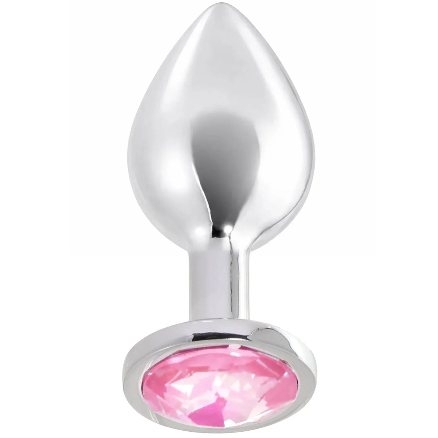 Rear Assets Medium Pink Gem Plug Anal Sex Toys > Butt Plugs