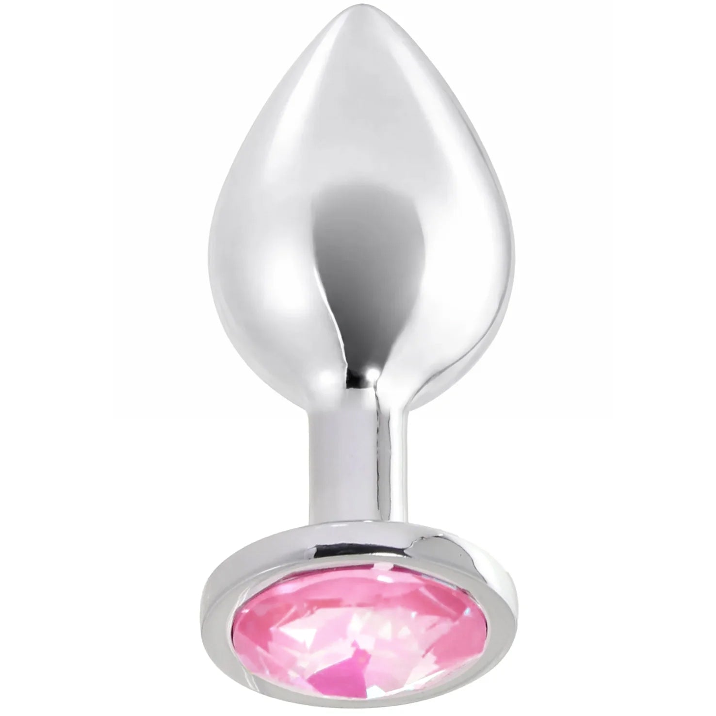 Rear Assets Medium Pink Gem Plug Anal Sex Toys > Butt Plugs