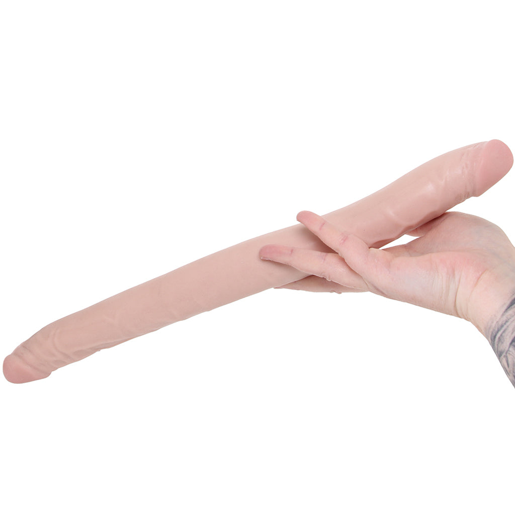 Dr. Skin+ 16.5 Inch Posable Silicone Double Dildo Dildo Sex Toys > Double Ended Dildos