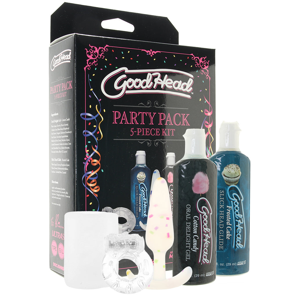 GoodHead 5-Piece Party Pack Lubes and Lotions > Flavored Sex Lubes
