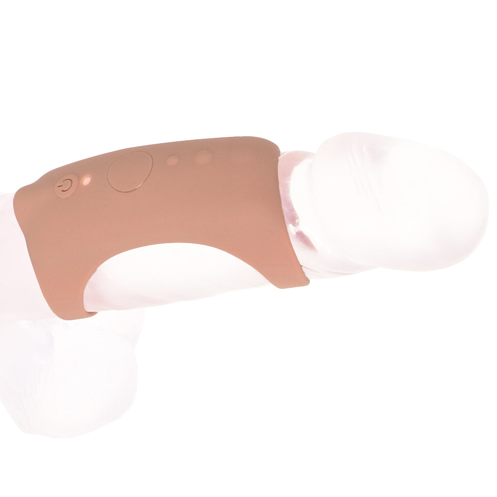 Jock Vibrating Silicone Penis Sleeve in Tan Male Enhancement > Extenders and Sleeves