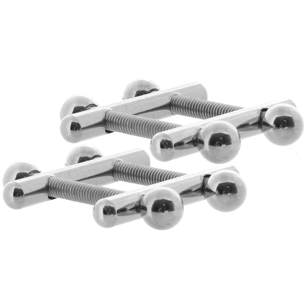 Nipple Grips Crossbar Nipple Vices in Silver Bondage and Fetish > Nipple Stimulators & Clamps