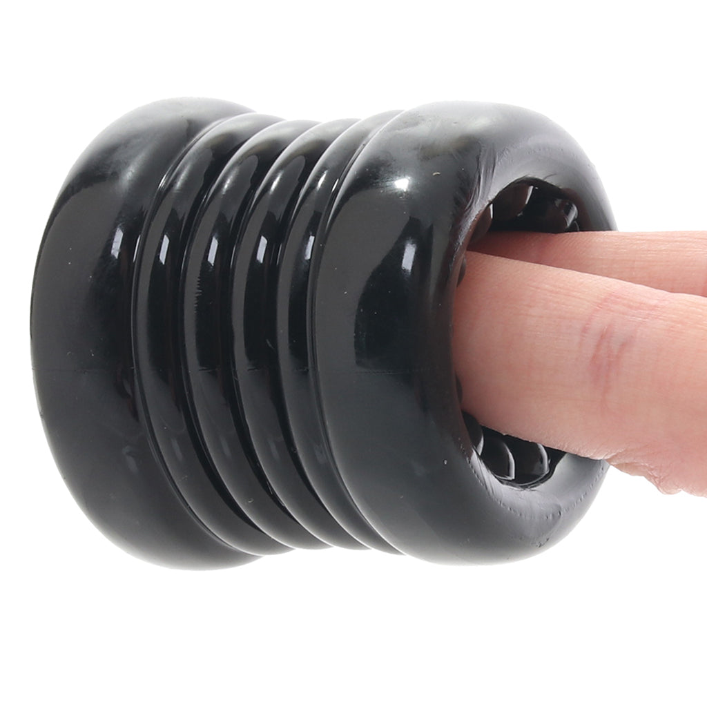 Master Series Ball Stack Ball Stretcher in Black Bondage and Fetish > Cock and Ball Devices