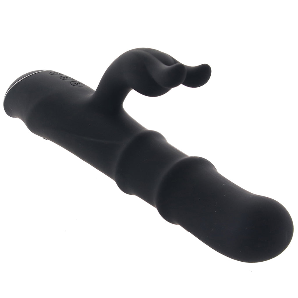 Ringmaster Sliding Rabbit Vibe in Black Vibrators > Rabbit Vibrators