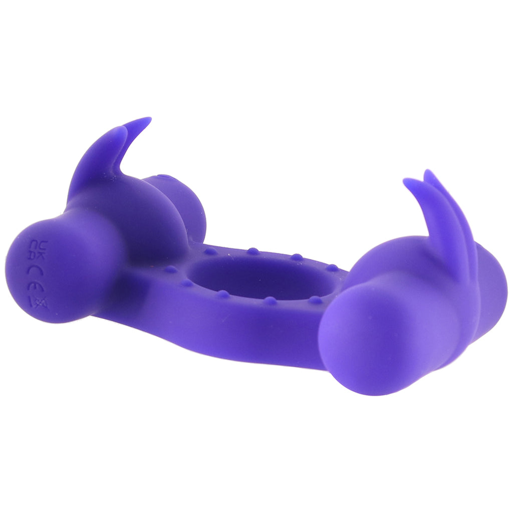Silicone Triple Orgasm Enhancer Vibrating Ring Cock Rings