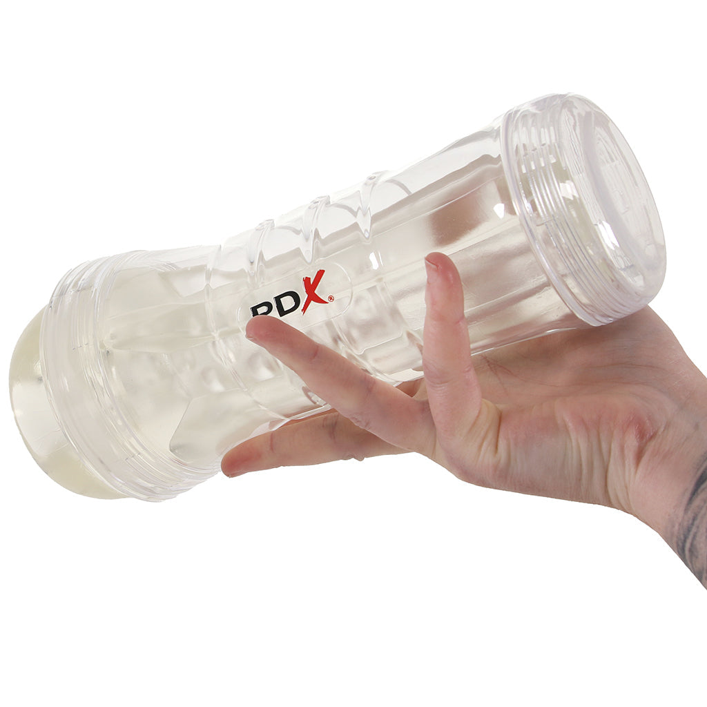 PDX Elite ViewTube XXL LED Stroker Male Masturbators > Self-Contained Strokers