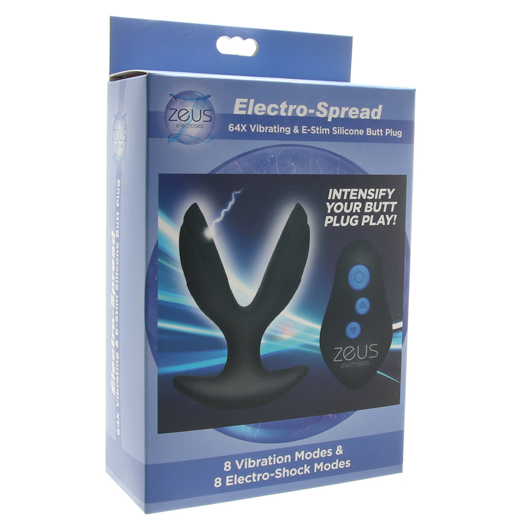 Zeus Electro-Spread Vibrating E-Stim Butt Plug Anal Sex Toys > Butt Plugs