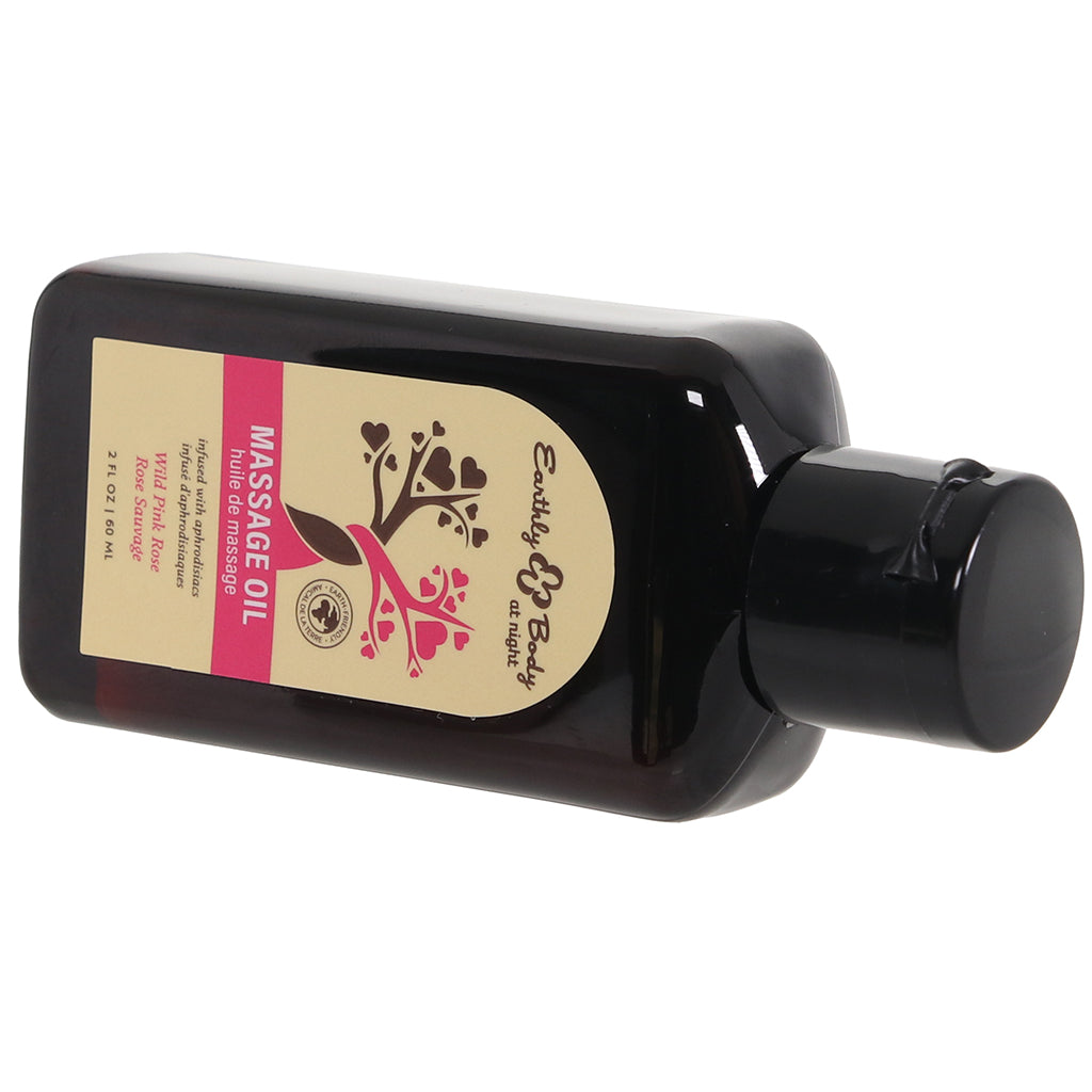 At Night Massage Oil 2oz/60ml in Wild Pink Rose Lubes and Lotions > Erotic Massage Oils