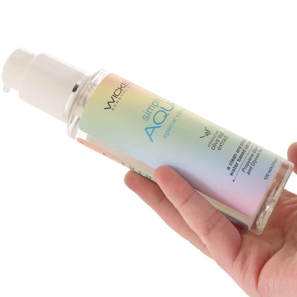 Simply Aqua Special Edition Lube 4oz/120ml Lubes and Lotions > Water Based Sex Lubes