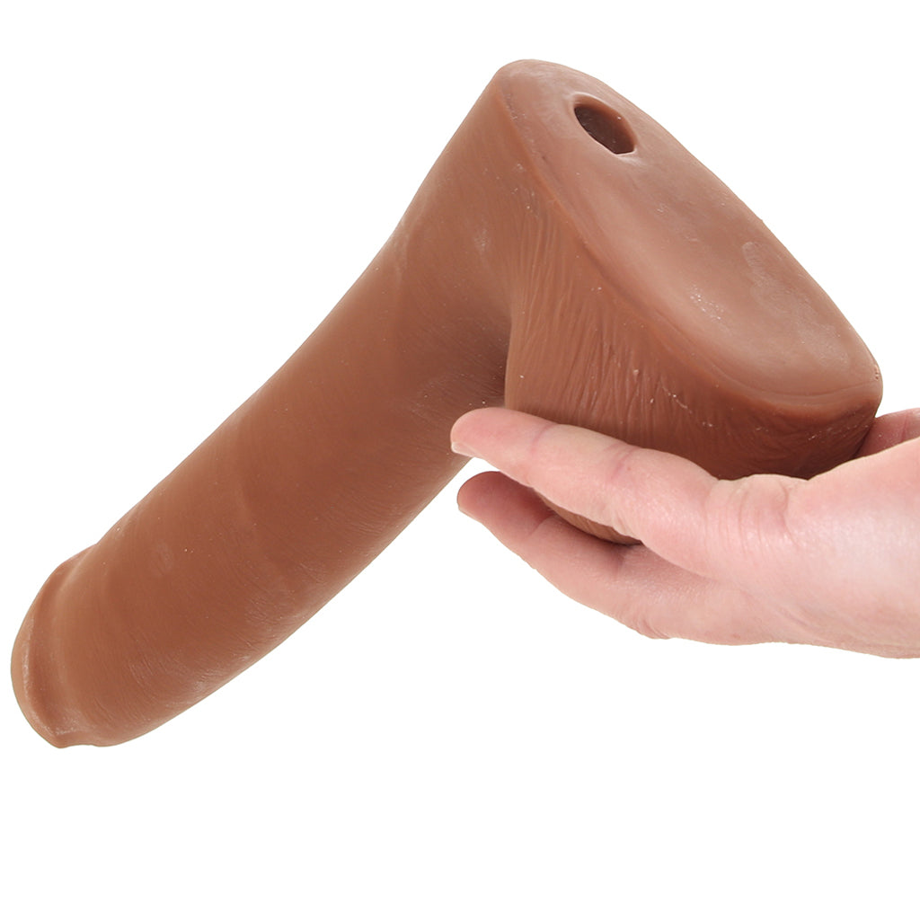The Realistic 9 Inch Cock with Balls in Caramel Dildo Sex Toys > Realistic Dildos