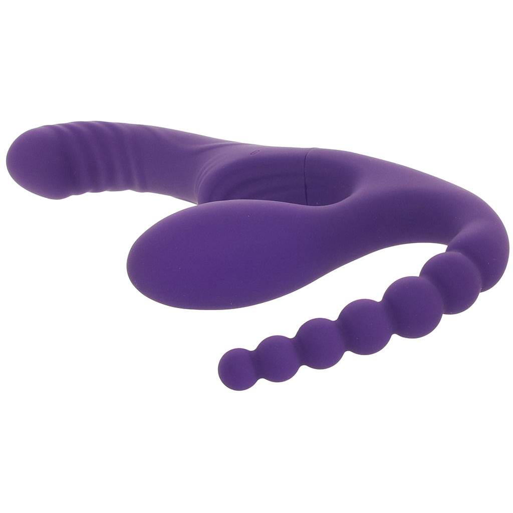 Playboy Hug It Out Strapless Strap-on Vibe Vibrators > Strap-On & Wearable