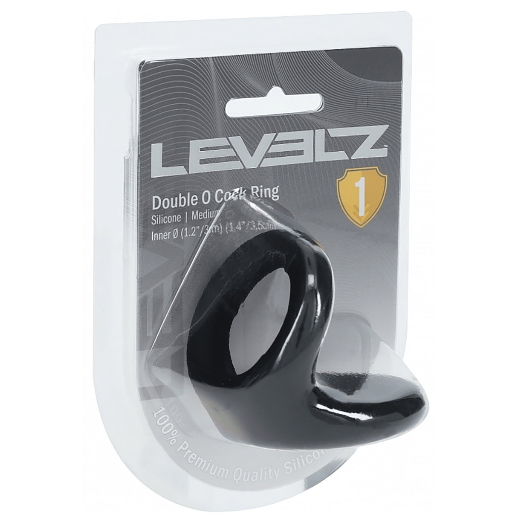 LEVELZ Medium Double O Cock Ring in 1.2"/3cm Cock Rings
