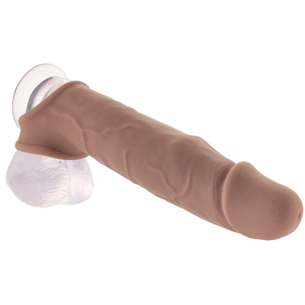 Performance Maxx 8 Inch Silicone Extender in Brown Male Enhancement > Extenders and Sleeves