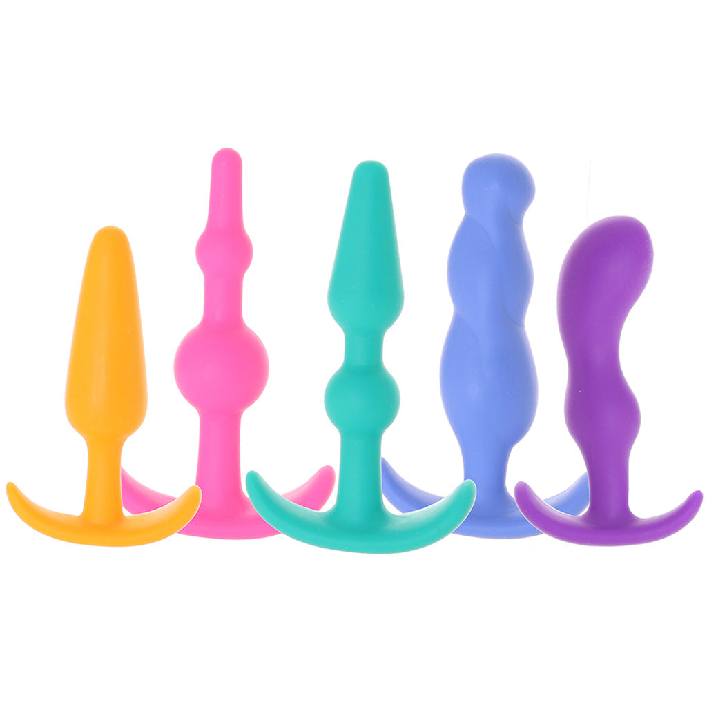 Anal Lovers Beginner Silicone Plug Kit Anal Sex Toys > Butt Plugs
