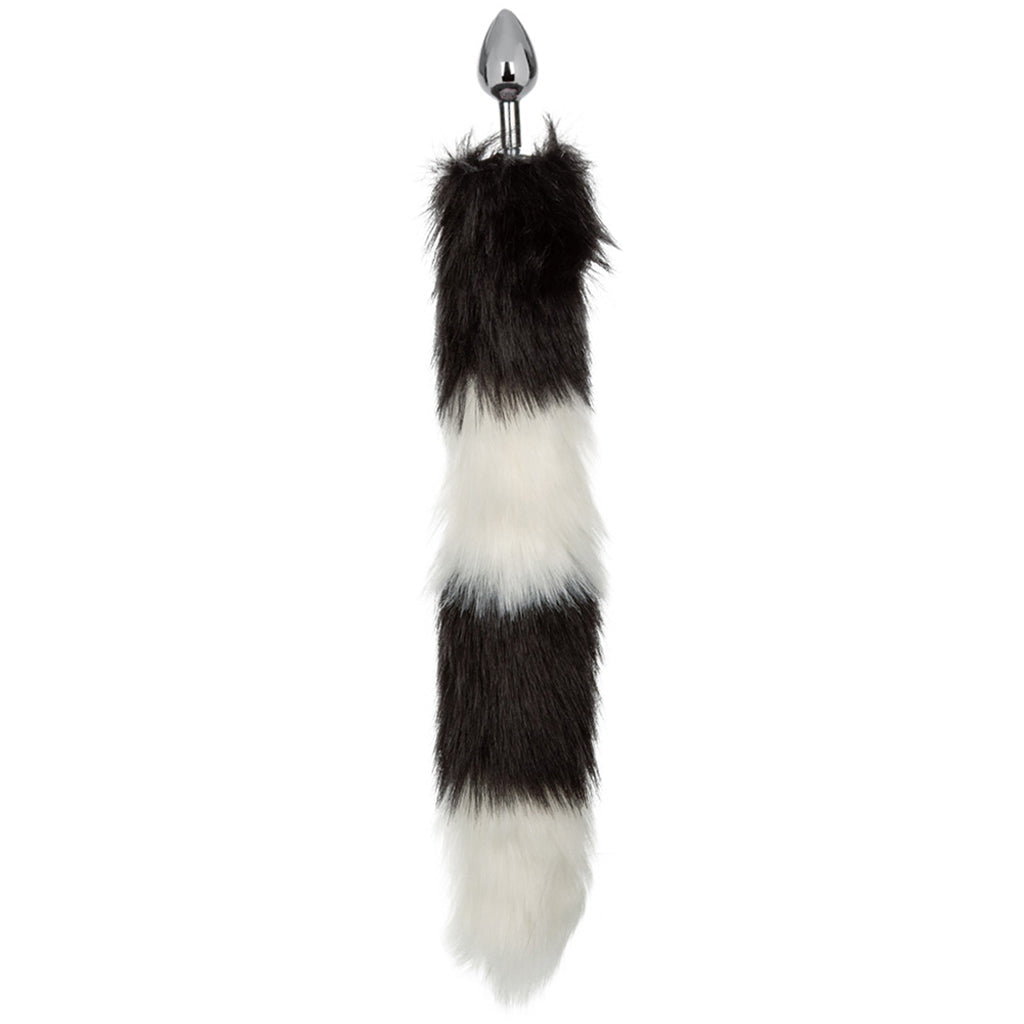 Running Wild Black & White Tail Plug Anal Sex Toys > Butt Plugs