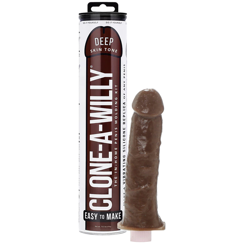 Clone-A-Willy Vibrator Kit in Deep Skin Tone Vibrators > Realistic Vibrator Dildos