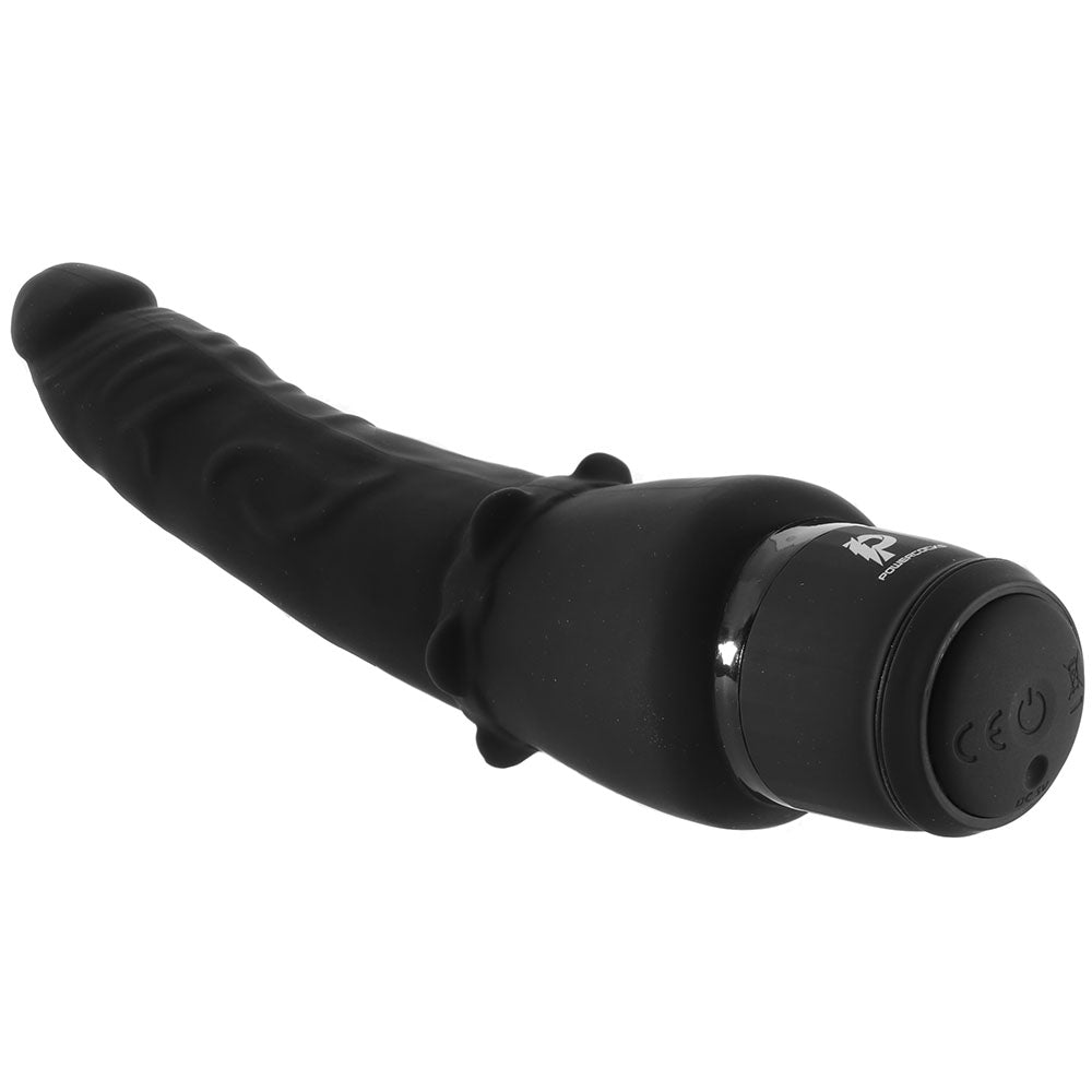 Power Cock 7 Inch Slim Realistic Vibe in Black Vibrators > Realistic Vibrator Dildos