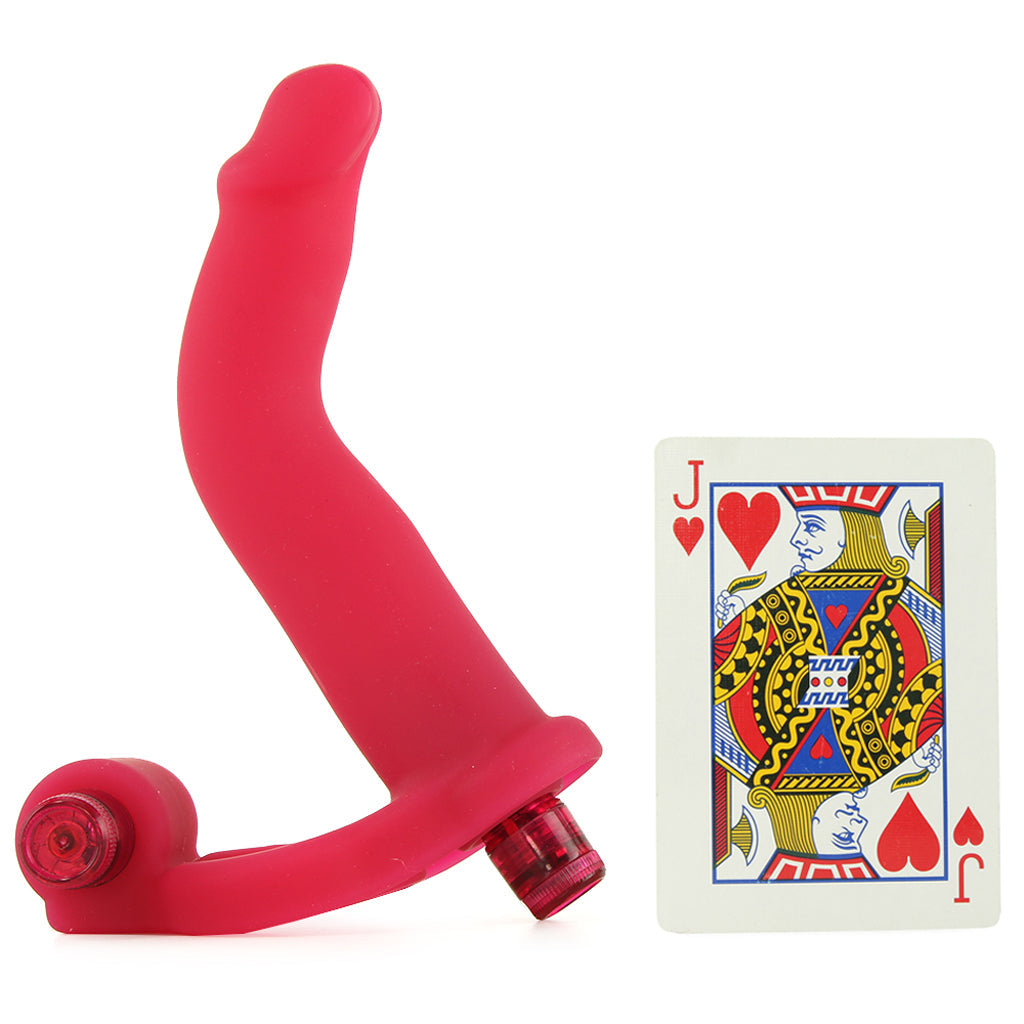 Double Penetrator Silicone Studmaker Cock Ring in Pink Vibrators > Double Penetration