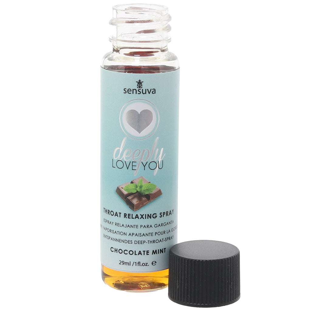 Deeply Love You Throat Relaxer 1oz/29ml in Chocolate Mint Lubes and Lotions > Sexual Stimulants