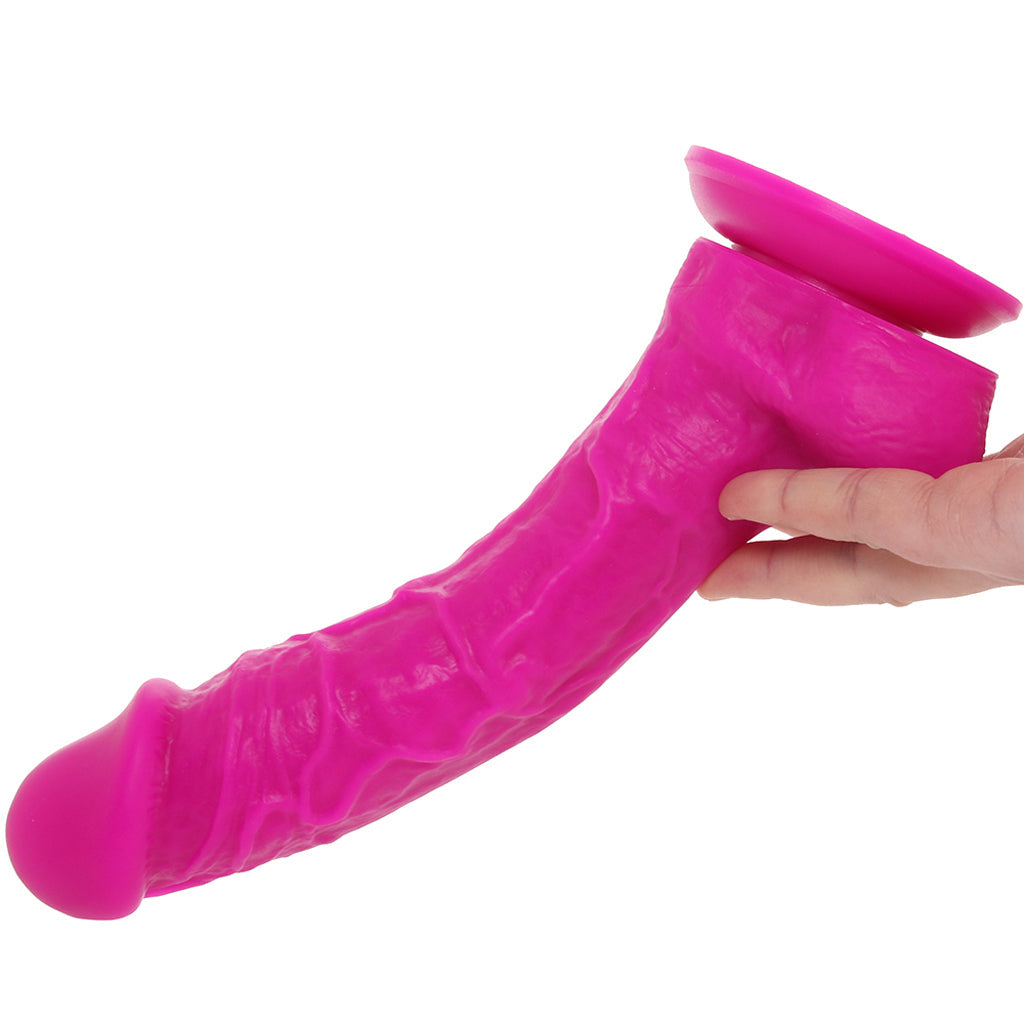 Colours 8 Inch Dual Density Silicone Dildo in Purple Dildo Sex Toys > Realistic Dildos